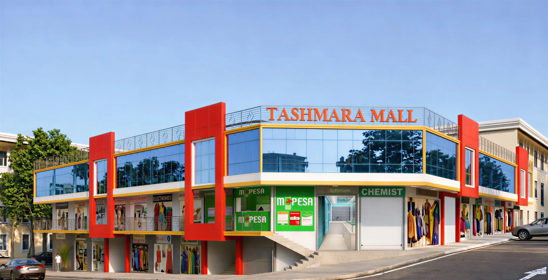 Tashmara Mall exterior architectural view